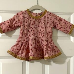 Baby and toddler brother sister Indian clothes